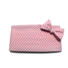 Gingham Check Cummerbund and Tie